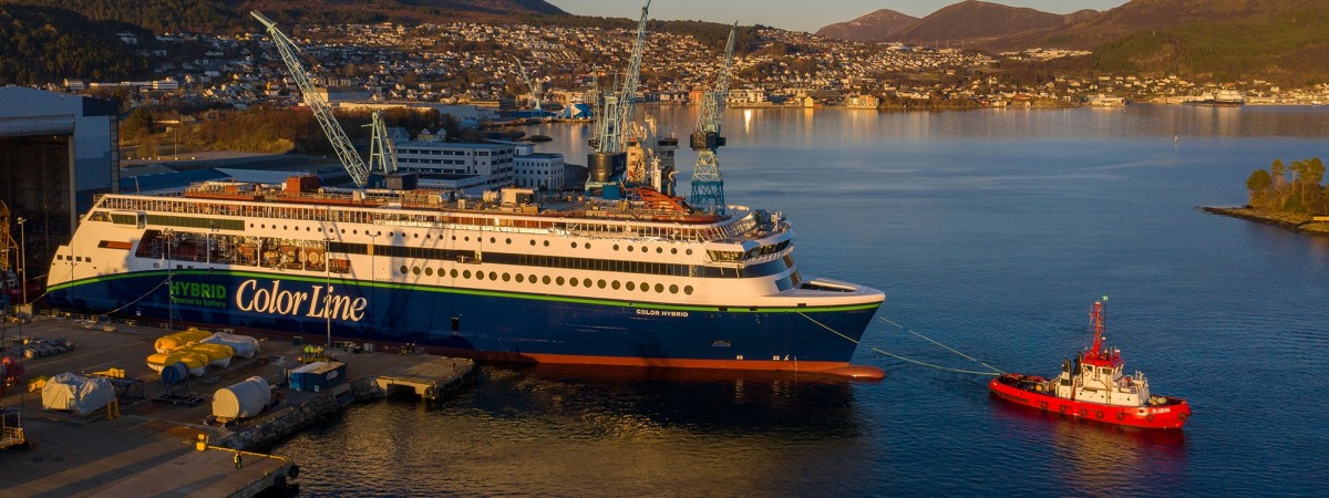 Hybrydowy kolos latem wypłynie w pierwszy rejs. Udział w budowie ma polska stocznia