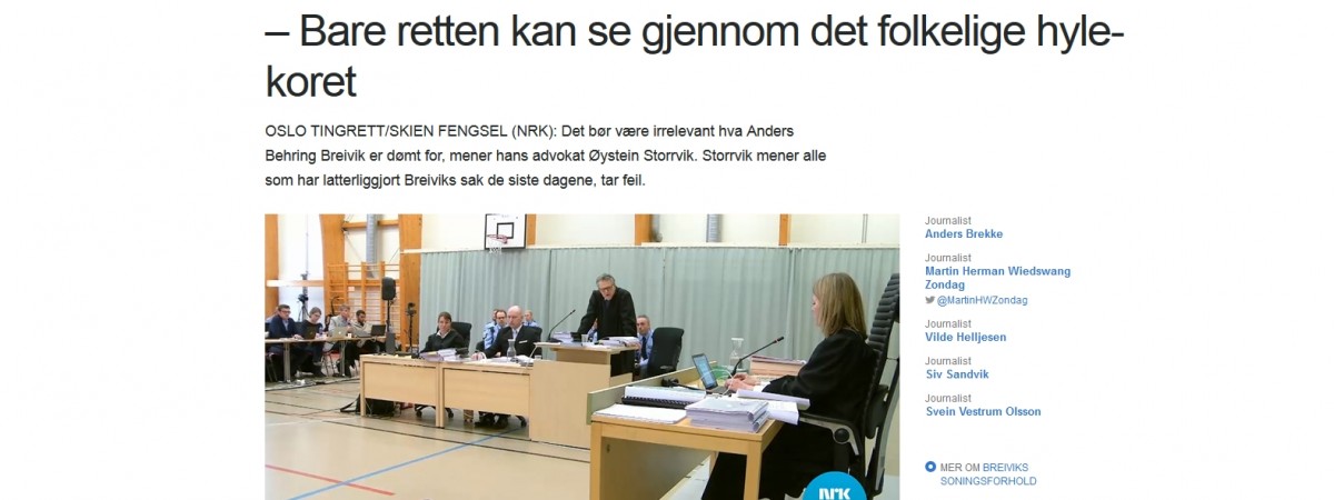 Prokurator: „Breivik szydzi z sądu”. Echa procesu, który morderca wytoczył Norwegii 