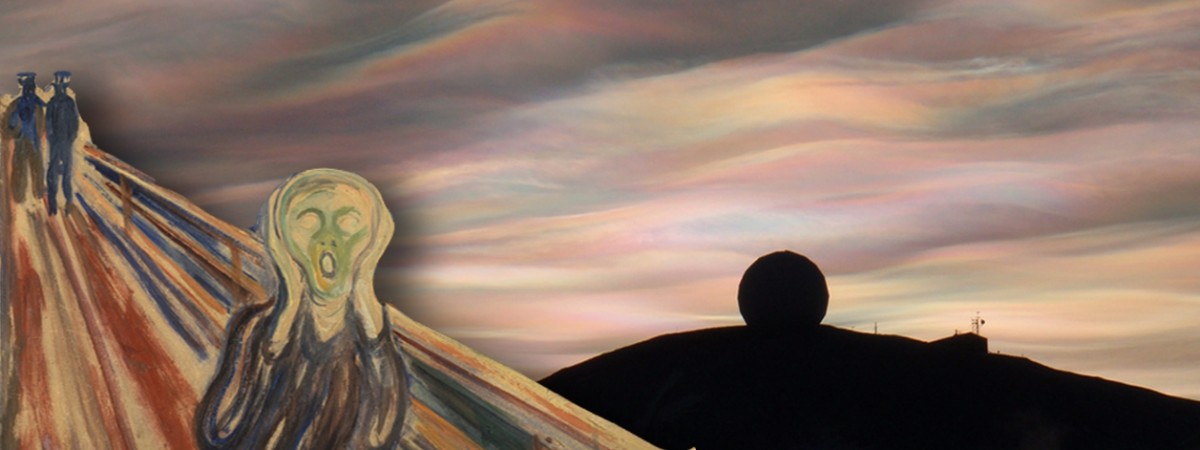 Norwescy naukowcy rozwikłali zagadkę nieba z „Krzyku”? Mają nową teorię: Munch namalował obłoki perłowe