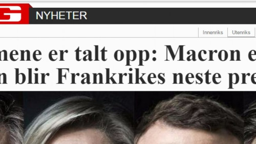 „Le Pen i Macron przeszli do drugiej tury wyborów”: norweskie media o wyborach prezydenckich we Francji