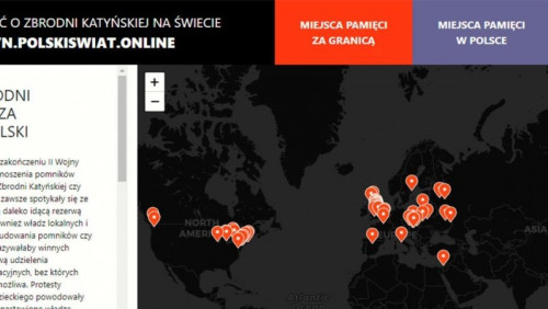 „Chcielibyśmy, by tak ważnych dla Polaków miejsc powstawało więcej”. Jest Mapa Pamięci Zbrodni Katyńskiej na Świecie