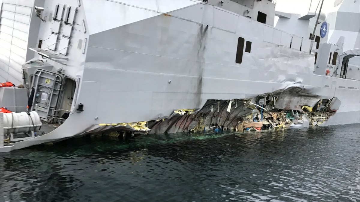 Norweska fregata pocięta na żyletki. Nie opłacało się jej naprawiać