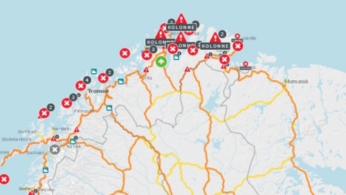 Bardzo trudne warunki pogodowe na północy. Wiele dróg zamknięto