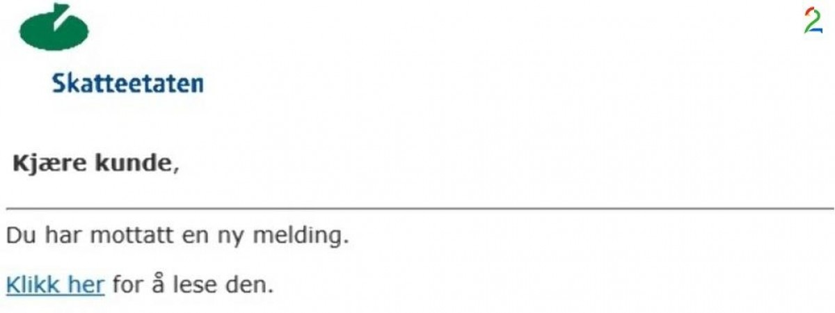 Skatteetaten ostrzega: nie otwierajcie tych wiadomości