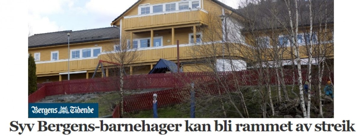 Jutro strajki w siedmiu przedszkolach w Bergen? 