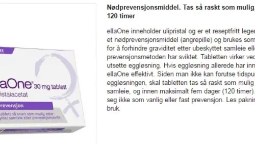 „Tabletka dzień po”: w Polsce na receptę, w Norwegii dostępna w drogerii
