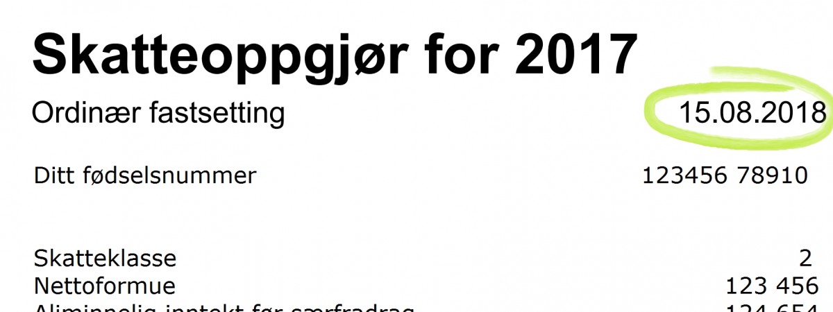 15 sierpnia urząd rozpoczął wysyłkę skatteoppgjør do tych, którzy rozliczali się papierowo. Otrzymałeś już swój wynik?