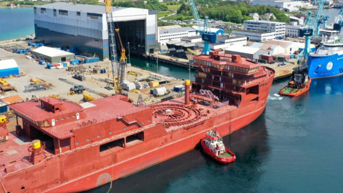 Do Norwegii przypłynął kadłub kablowca. Zbudowała go polska stocznia
