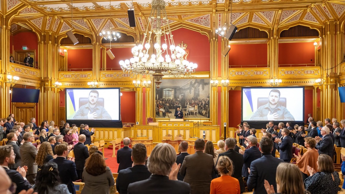 Prezydent Ukrainy przemówił do Stortingu. Prosi Norwegię o większe wsparcie