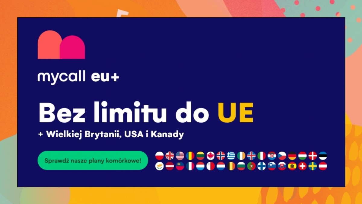 Mobilny plan Mycall: nielimitowane połączenia do UE 