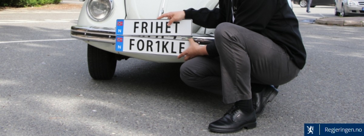 W Norwegii będzie można sprawić sobie spersonalizowaną tablicę rejestracyjną
