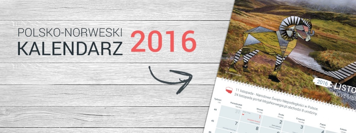 Jedyny polsko-norweski kalendarz już w sprzedaży. Bądź zorientowany przez cały rok