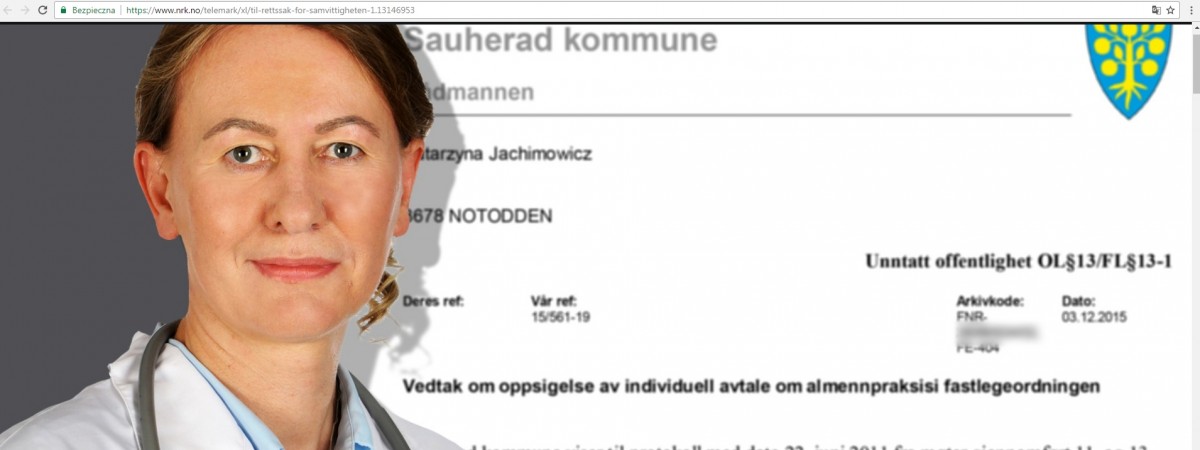 Rusza proces polskiej lekarki zwolnionej za klauzulę sumienia. To pierwsza taka sprawa w Norwegii