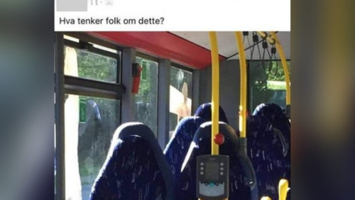 Zamiast pustych siedzeń autobusowych zobaczyli… kobiety w burkach