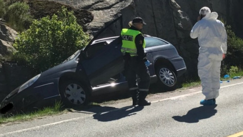 Auto Polki wbiło się w skałę. Zginęła na miejscu
