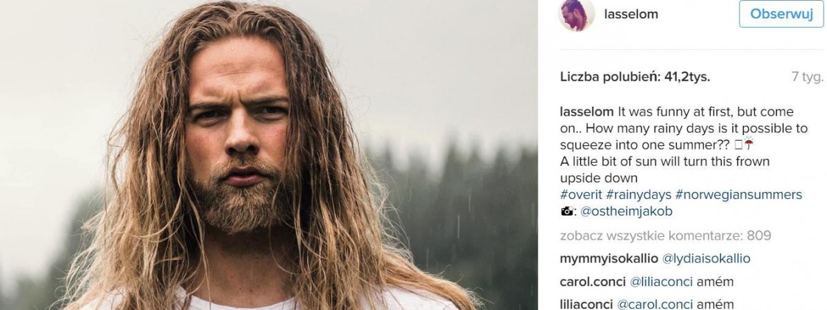 Wygląda jak wiking i ma tysiące fanek. Żołnierz z Norwegii gwiazdą Instagrama [ZDJĘCIA]