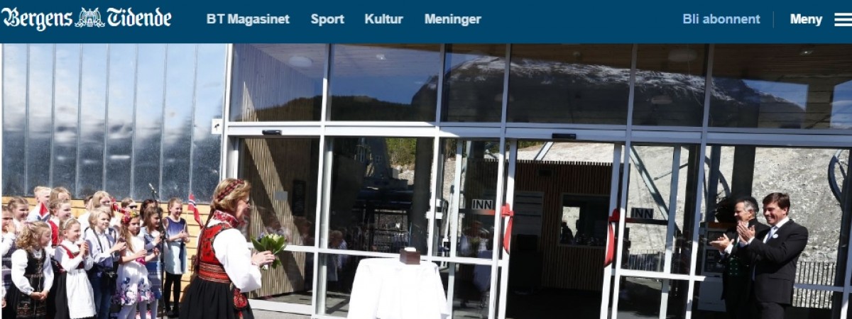 Królowa Sonja zachwycona nową kolejka linową: „To wspaniałe, że więcej osób będzie mogło ujrzeć ten widok”