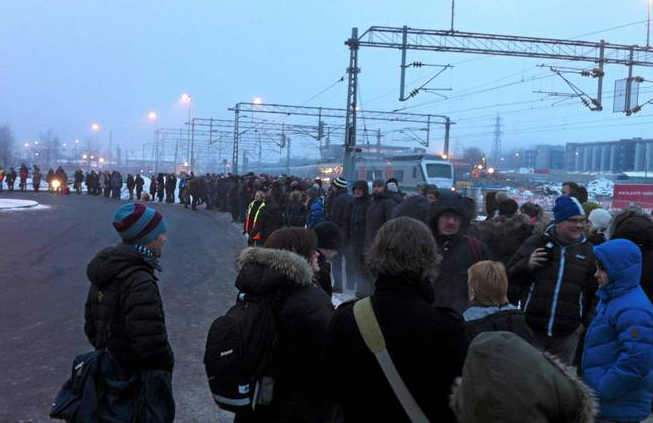 Awaria na Østfoldbanen. Pasażerowie uziemieni