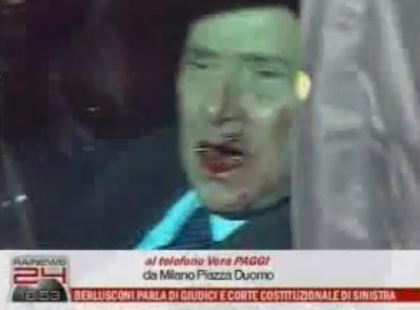 Silvio Berlusconi został pobity - ZOBACZ FILM 