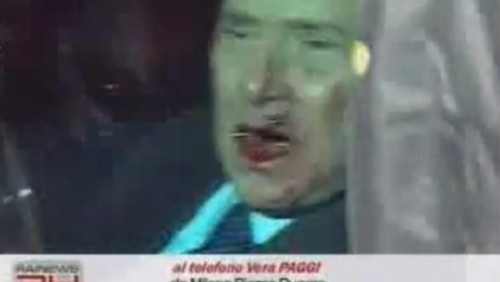 Silvio Berlusconi został pobity - ZOBACZ FILM
