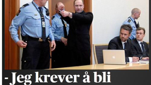 Breivik: żądam natychmiastowego uwolnienia
