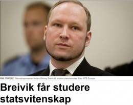 Breivik będzie studiował