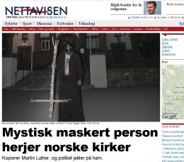 Cave Canem - Tajemnicza osoba napada na norweskie kościoły