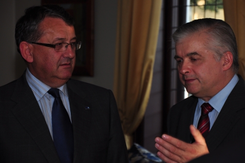 Włodzimierz Cimoszewicz  z wizytą w Norwegii 