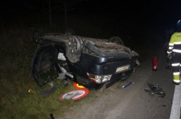 Polak dachował na drodze E6