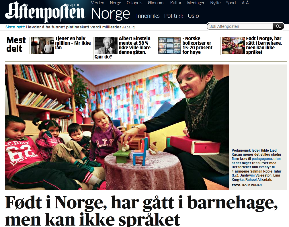 Urodzeni w Norwegii - nie znają norweskiego