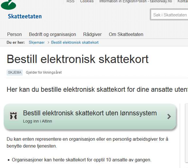 Brak możliwości zamawiania kart podatkowych drogą elektroniczną – do odwołania