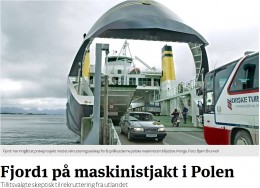 Fjord1 poszukuje mechaników z Polski