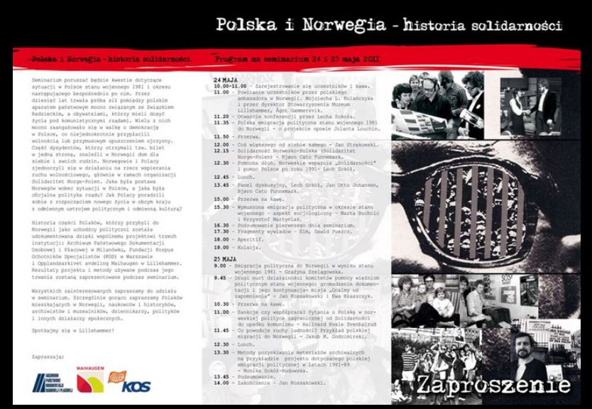 Seminarium „Polska i Norwegia – historia solidarności”