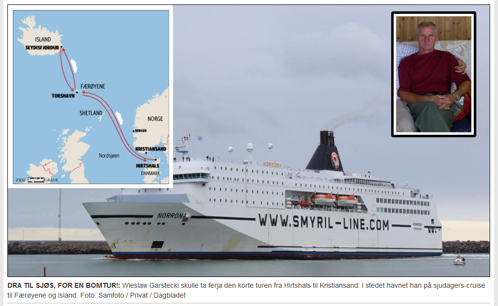 Miał popłynąć do Norwegii - trafił na Islandię i Wyspy Owcze 