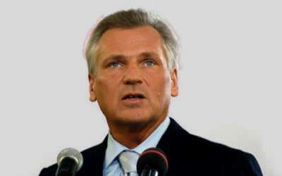 Aleksander Kwasniewski w Oslo