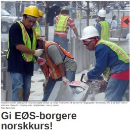 Wyślijcie obywateli EOG na kurs norweskiego!