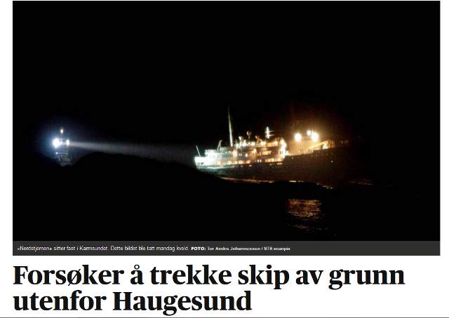 Gwiazda Północy na mieliźnie 