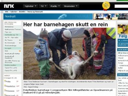 Przedszkolaki upolowały renifera