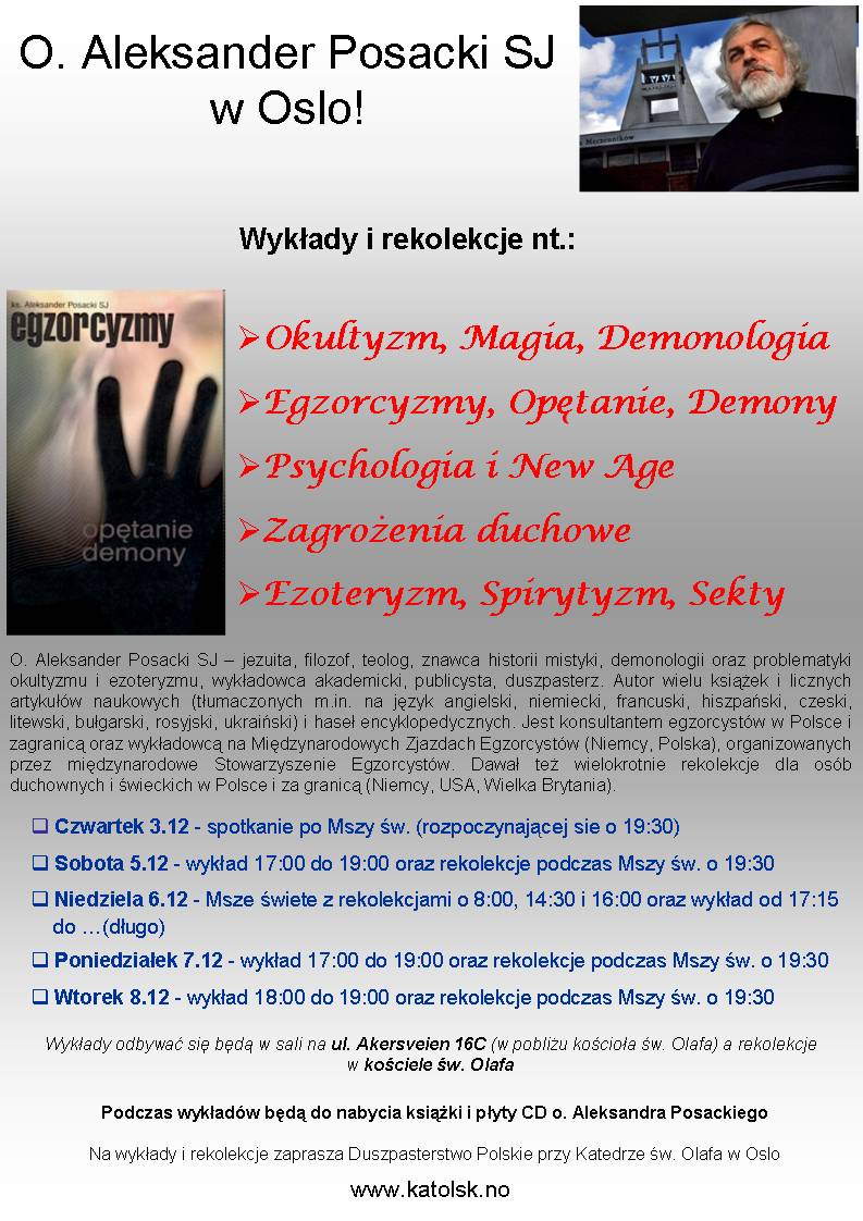 O. Aleksander Posacki w Oslo!