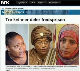 Pokojowa Nagroda Nobla 2011 trafia do Ellen Johnson-Sirleaf, Leymah Gbowee i Tawakkol Karman