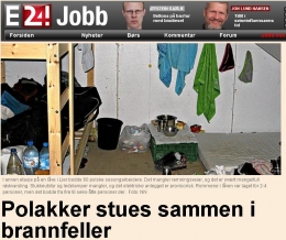 Polacy w Norwegii stłoczeni w pułapkach pożarowych