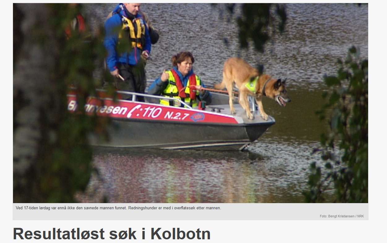 Poszukiwania ciała Polaka w jeziorze Kolbotn