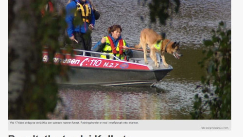 Poszukiwania ciała Polaka w jeziorze Kolbotn