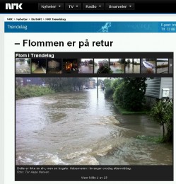 Kolejna powódź w Norwegii