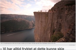 Śmiertelny upadek z Preikestolen