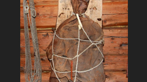 Przeklęty worek w muzeum w Velfjord