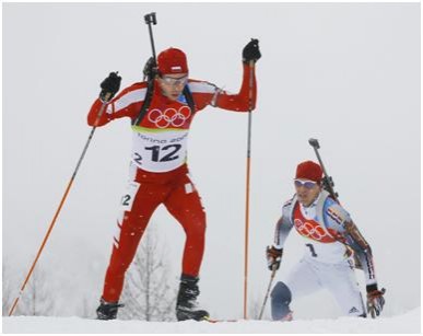 Biathlonowe MŚ: Bjorndalen jak zwykle triumfuje, Sikora dopiero czwarty