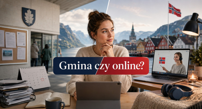 Darmowy kurs norweskiego w gminie czy nauka online? Sprawdź, dlaczego nie warto czekać