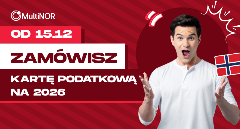 Od dziś (15.12) zamówisz kartę podatkową w Norwegii na kolejny rok