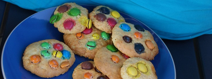 Ciasteczka z kolorowymi groszkami